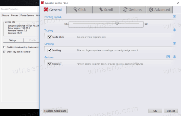 cursorsense equivalent sensitivity to windows