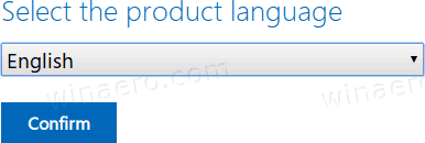 Windows 10 Download Official ISO Select Language