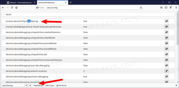 Firefox 71 About Config