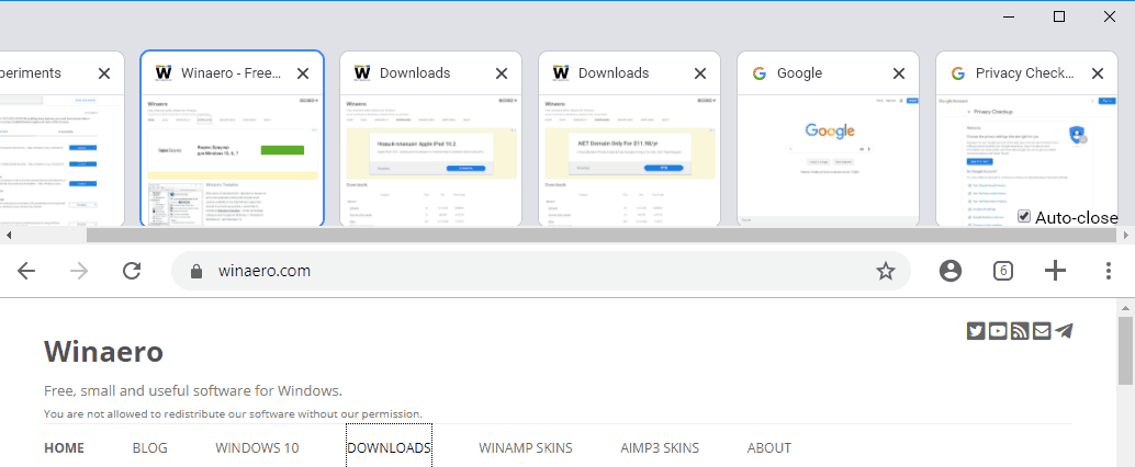 WebUI Tab Strip UI In Google Chrome