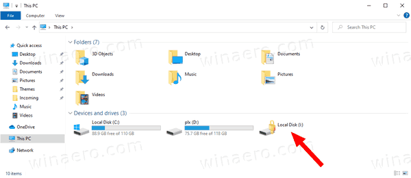 Зашифрованный виртуальный жесткий диск Windows 10 заблокирован 2