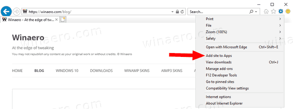 Windows 10 Internet Explorer Add Page To Start