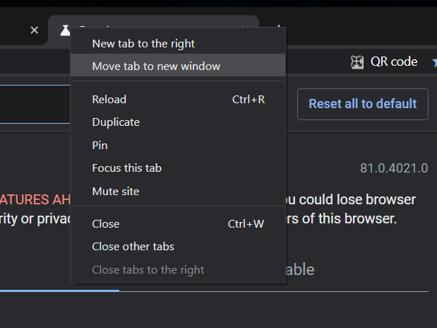 Chrome Move Tab To New Window