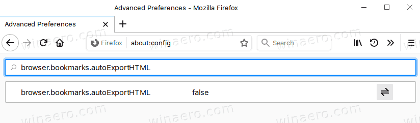 Firefox AutoExport Bookmarks