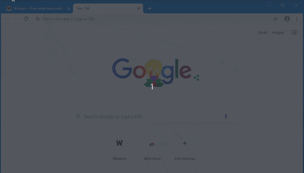 Поддельное окно поиска на странице новой вкладки Google Chrome
