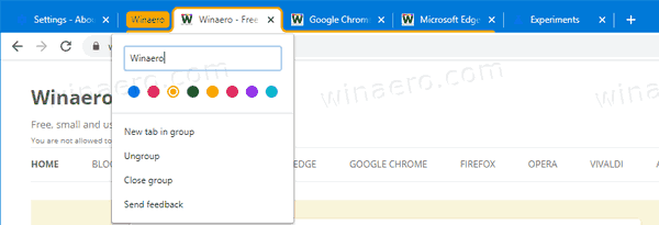 Chrome Use Tab Group 4