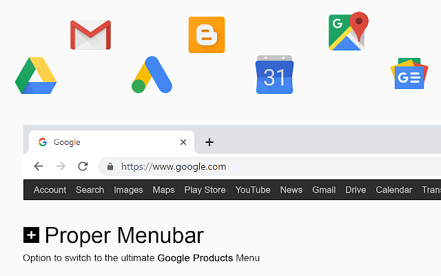 Edge Proper Menu Bar Google Links