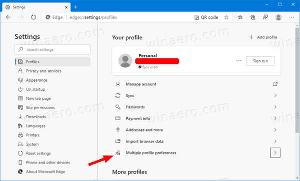 how to delete microsoft edge profile