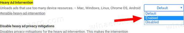 Enable Heavy Ad Intervention In Google Chrome
