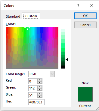 microsoft access color picker online