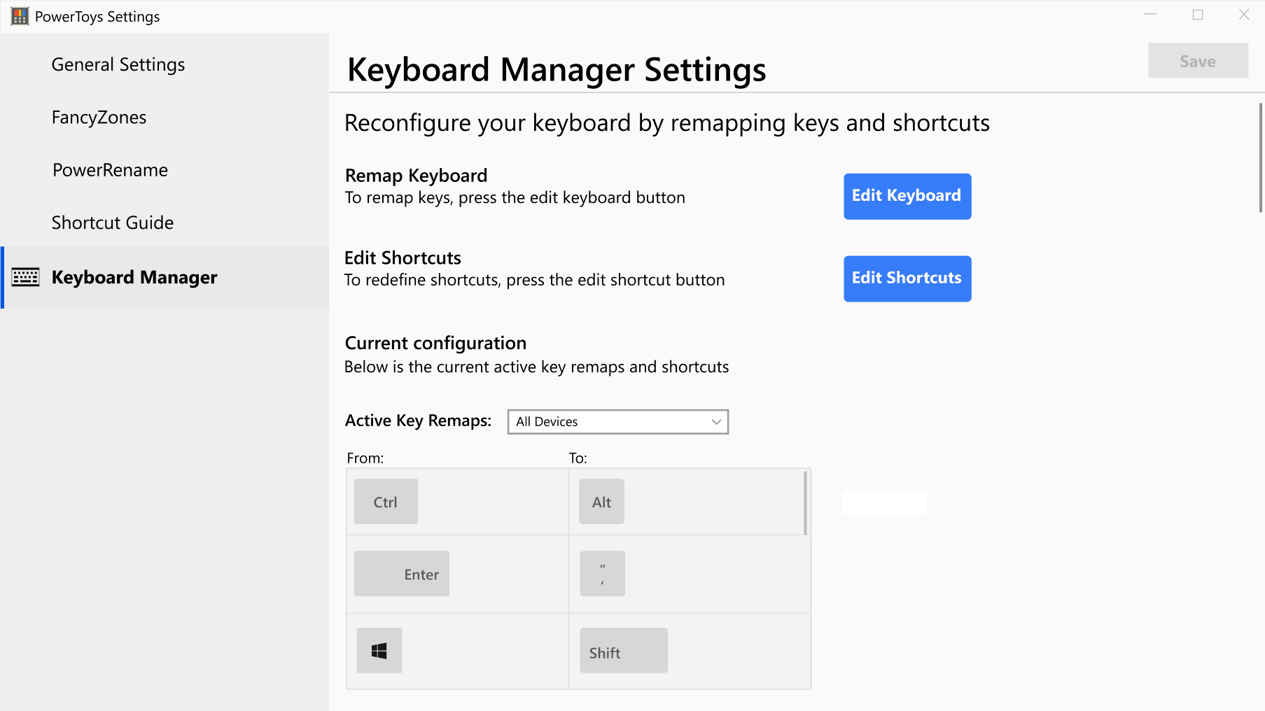 Powertoys Keyboard Manager Ui Mainsettings