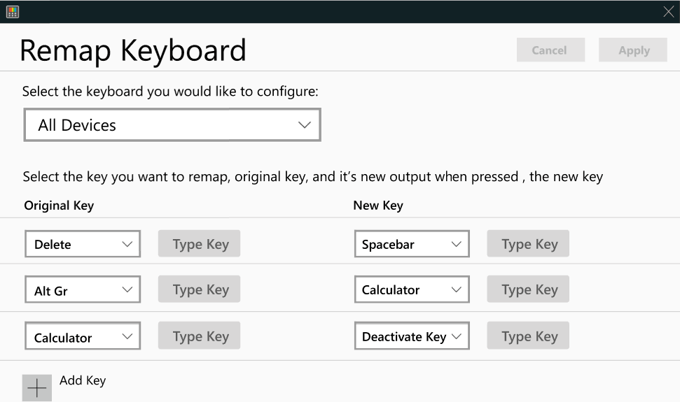 Powertoys Keyboard Manager Ui Remapsettings