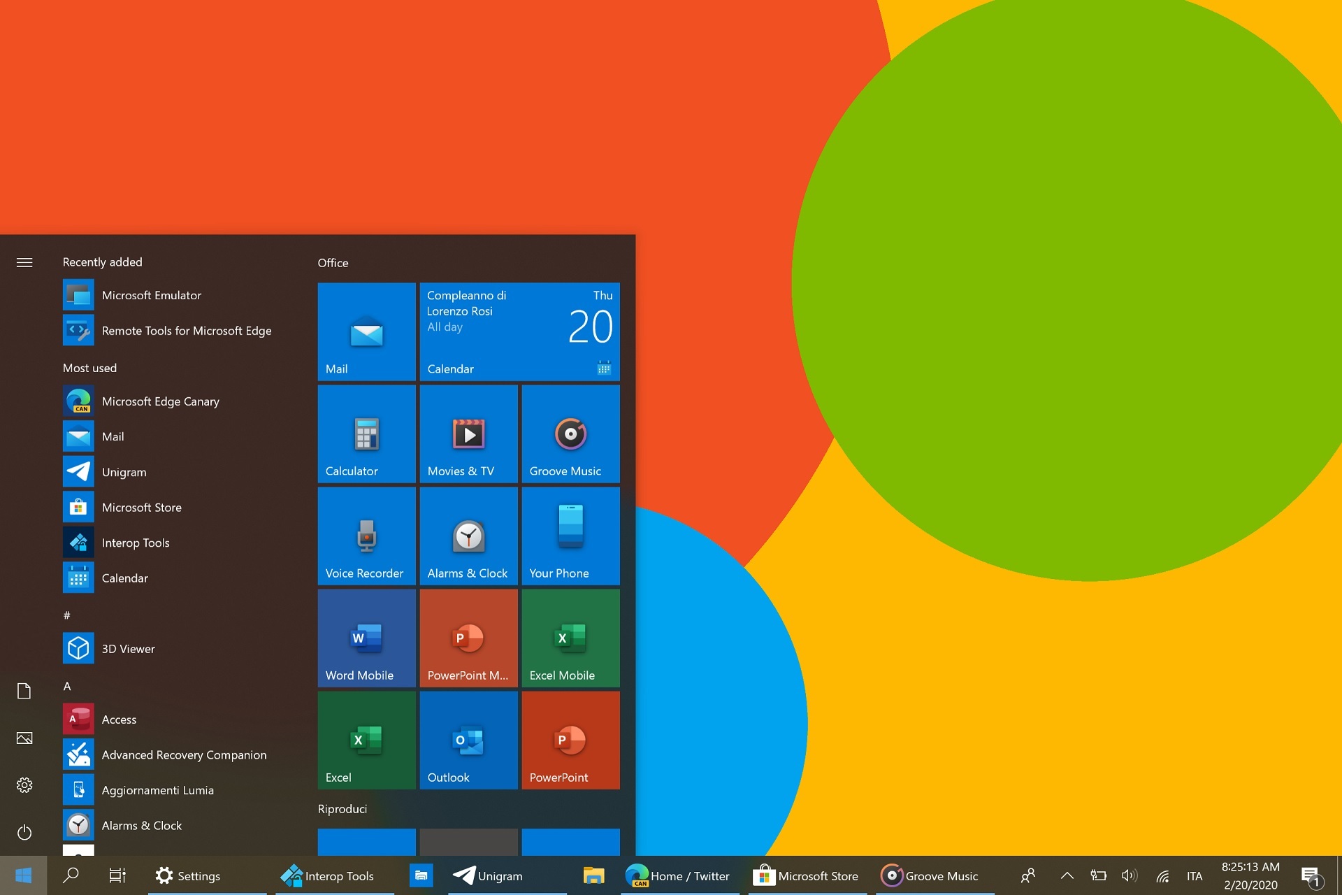 windows 10 start menu icon resize multiple