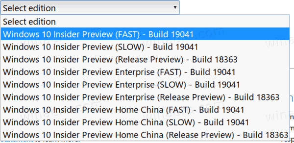 Windows 10 Build 19041 Download ISOs