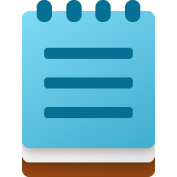 Windows 10X Colorful Notepad Fluent Icon