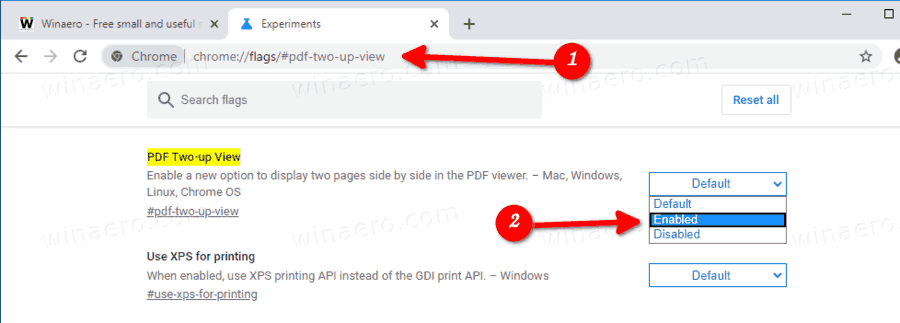 Chrome Enable Two Up Two Page PDF View