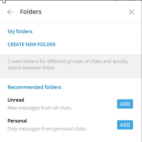 Telegram Folders 3