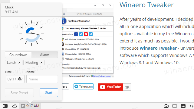 Vivaldi 2.12 Allows Setting Alarms with New Clock Tool