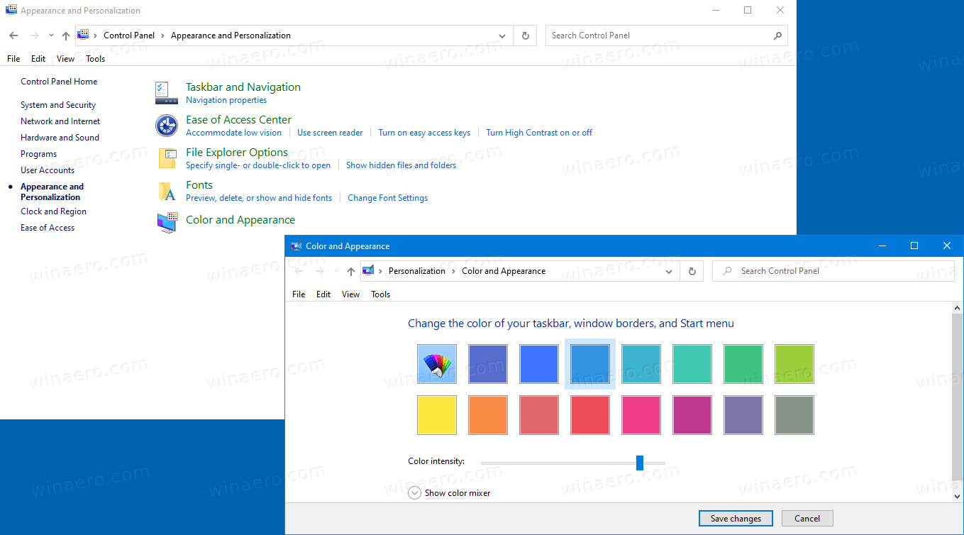 Control panel colors. Панель управления в Windows 10. Classic Color Panel на русском. Панель управления в Windows 10 иконка.