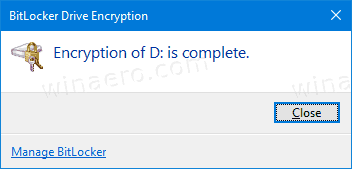 Bitlocker Drive Is Encrypted