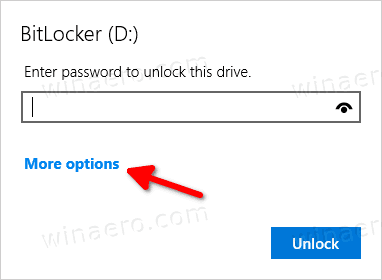 Bitlocker Auto Unlock Password Dialog
