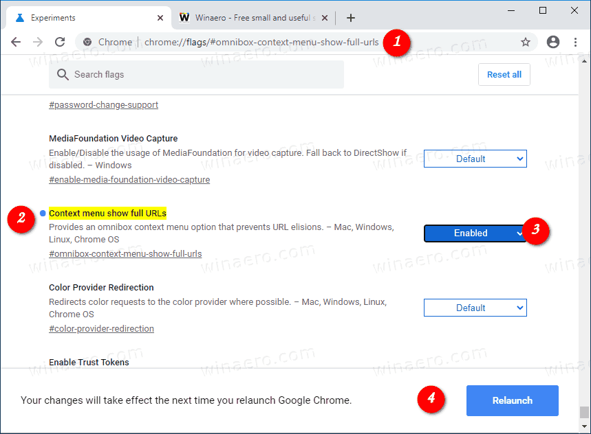 Chrome Enable Show Full URLs In Address Bar
