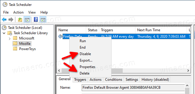 Disable Firefox Default Browser Agent
