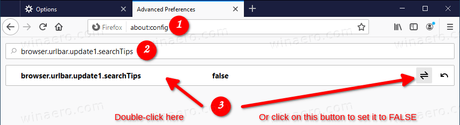 Firefox Disable Search Tips In Address Bar