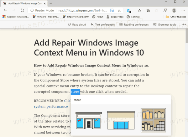 microsoft edge home page language