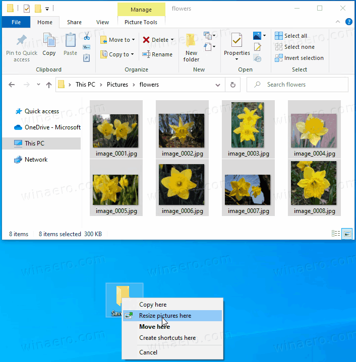 PowerToys Image Resizer Drag Drop