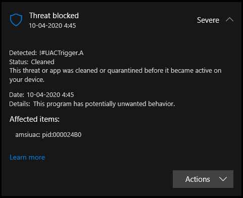 Winaero Tweaker Flagged By Defender 1