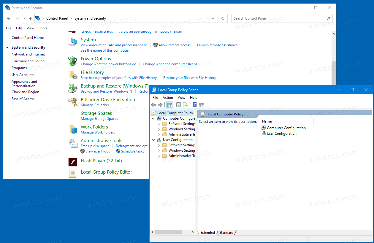 Windows 10 Добавить GpEdit в панель управления