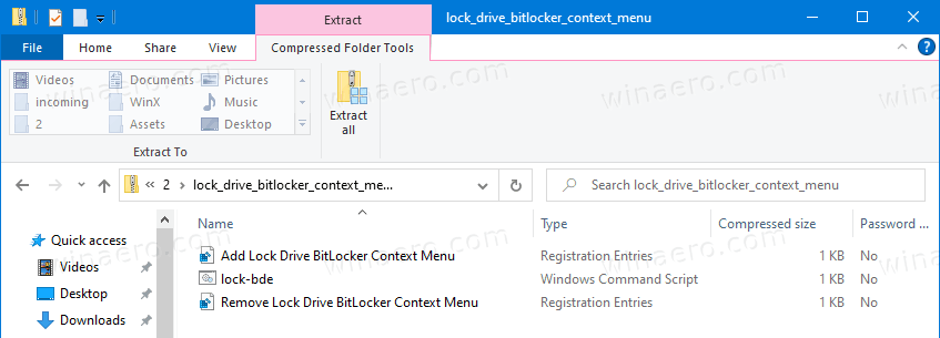 Windows 10 BitLocker Lock Drive Files