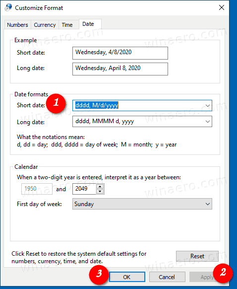 Windows 10 Day Of Week In Taskbar