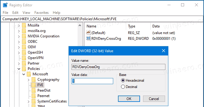 Windows 10 Deny Write Access To Drives Not Protected By Bitlocker Org Reg
