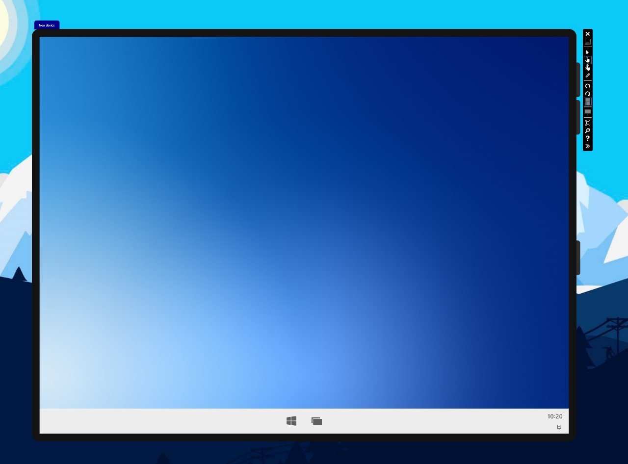 Одноэкранное устройство с большим экраном Windows 10X