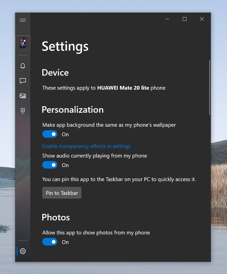 your phone app for windows 10 download