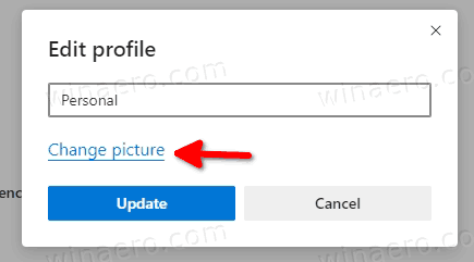 Изменить изображение профиля пользователя Edge в онлайн-профиле 1
