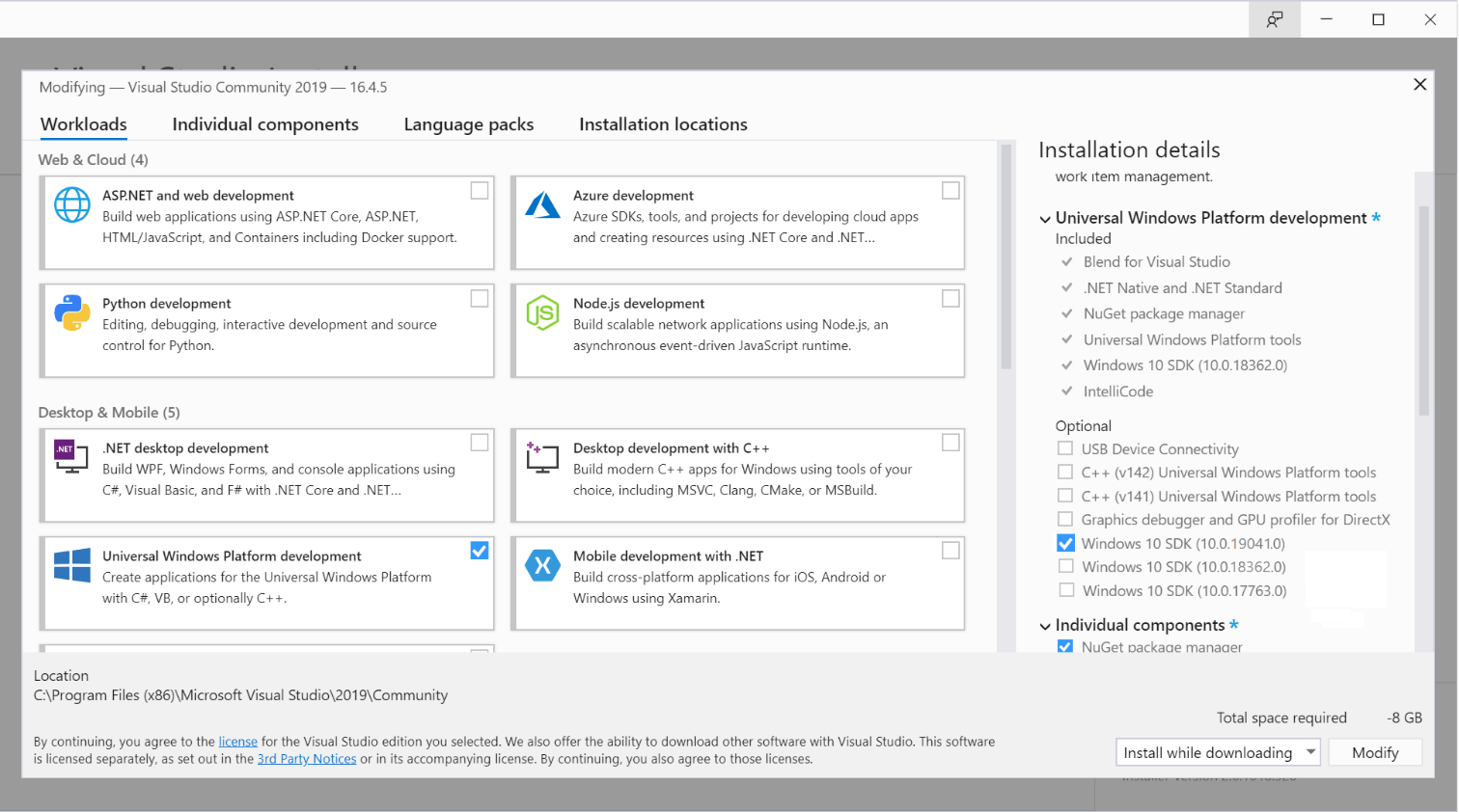 download visual studio for windows 10