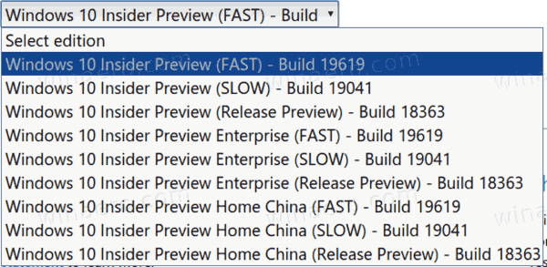 Windows 10 Build 19619 Offical Iso Images