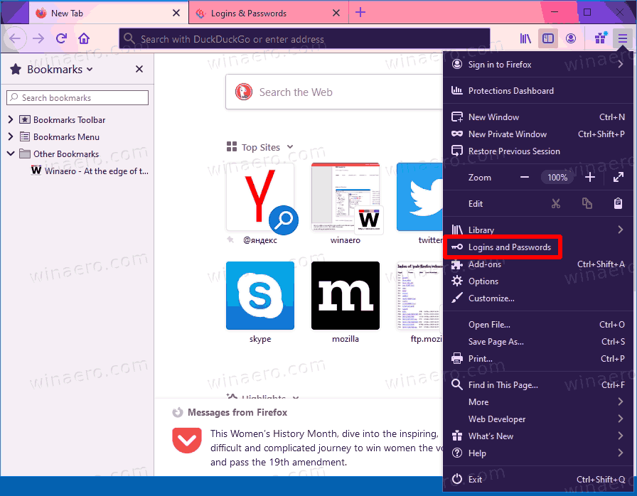 lastpass extension firefox needs two logins to show sites