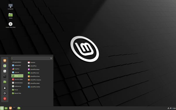 Linux Mint 20 Cinnamon Desktop