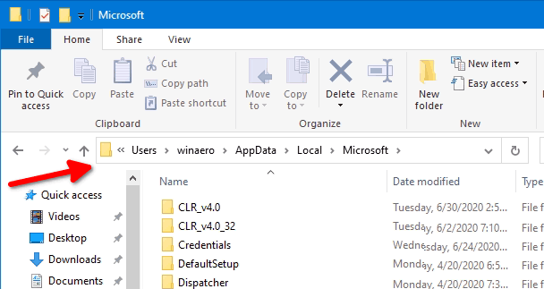 Windows 10 Edge Folder Profiles