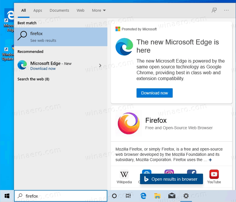 Firefox Edge Ads