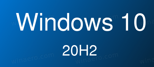 Windows 10 20H2 Banner
