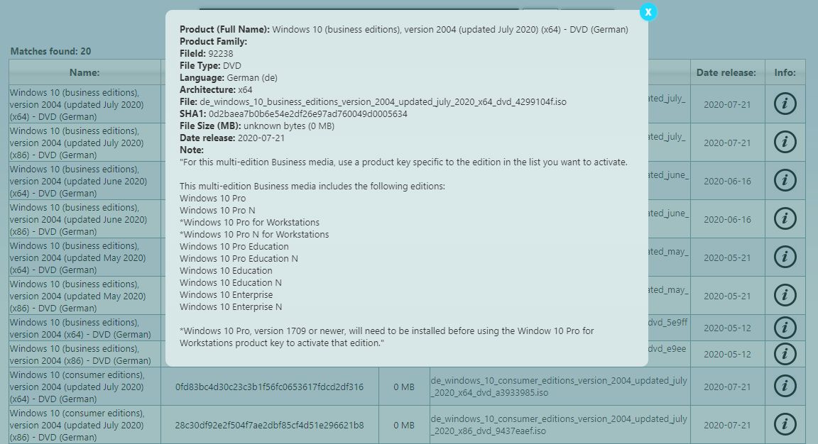 Windows 10 2004 Msdn Mvs Juli Isos