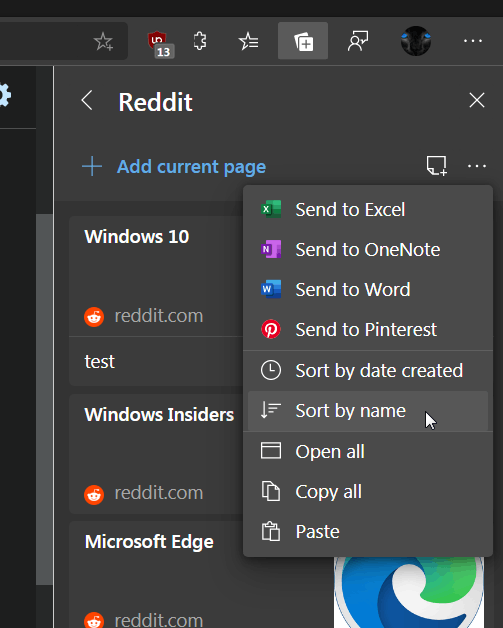 Microsoft Edge Now Allows Sorting Collections By Date And Name En Hot Sex Picture