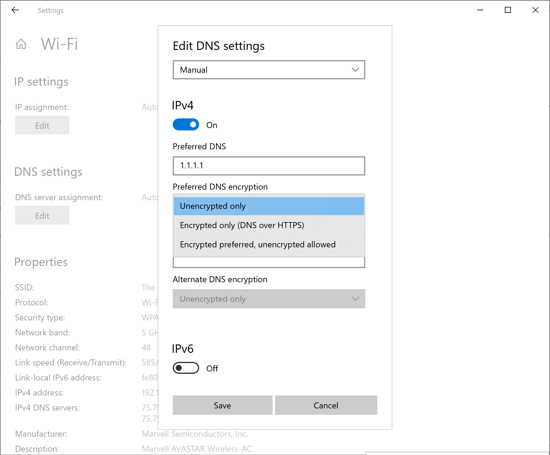 Network setup windows 11. Настройка ipv4 Windows 10. Как настроить DNS ipv4. Включить шифрование DNS. Windows 10 как открыть настройки ipv4.