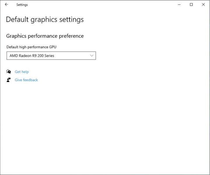 Windows 10 Set Default High Performance GPU