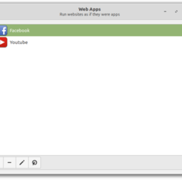 Web App Manager in Linux Mint converts websites into apps